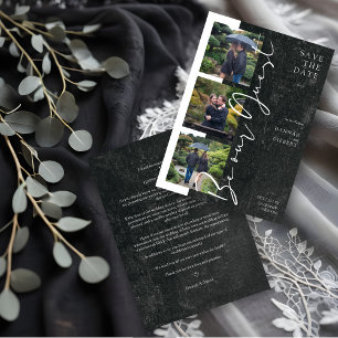 Collage Black & White Be Our Guest 3 Photo Couple