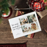 Collage Christmas Four Photos | Wonderful Holiday Postcard<br><div class="desc">Collage Christmas Four Photos | Wonderful Holiday</div>