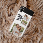 Collage Couple Photo & All You Need Is Love Quote iPhone XS Case<br><div class="desc">Collage Couple Photo & All You Need Is Love Quote</div>