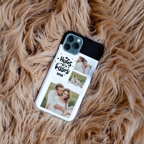 Collage Couple Photo  Hugs And Kisses Phrase Love iPhone 11Pro Max Case