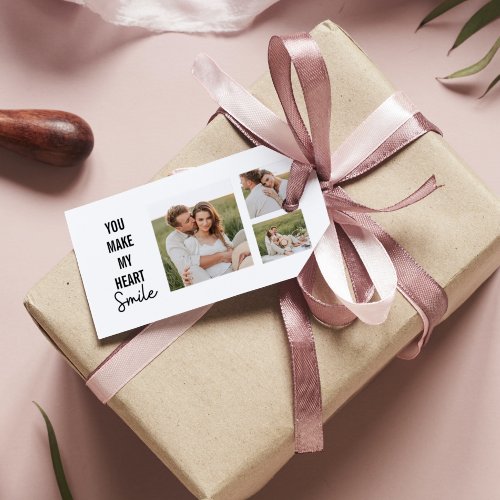 Collage Couple Photo  Lovely Romantic Quote Gift Tags