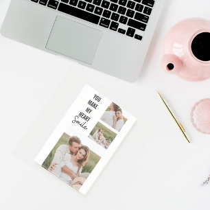 Collage Couple Photo & Lovely Romantic Quote Post-it Notes