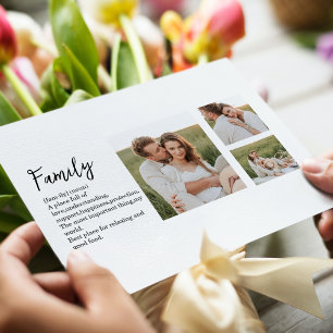 Collage Couple Photo & Romantic Family Gift Holiday Postcard