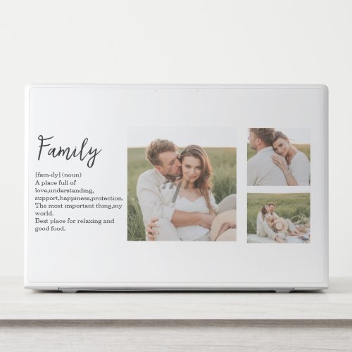 Collage Couple Photo  Romantic Family Gift HP Laptop Skin
