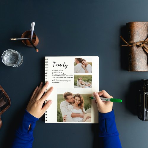 Collage Couple Photo  Romantic Family Gift Notebook