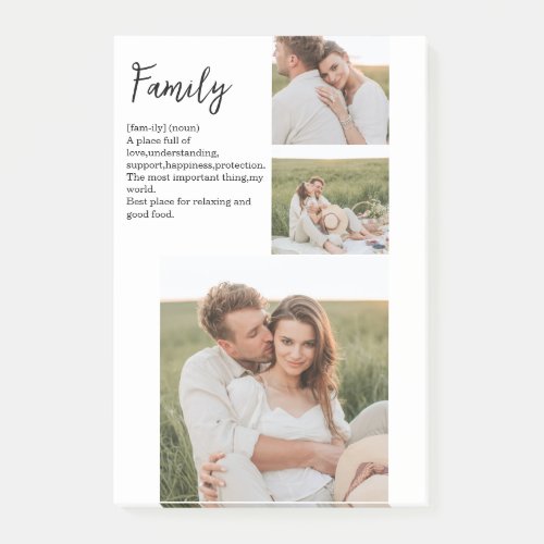 Collage Couple Photo  Romantic Family Gift Post_it Notes