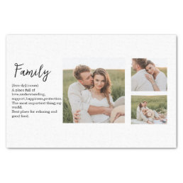 Collage Couple Photo &amp; Romantic Family Gift Tissue Paper