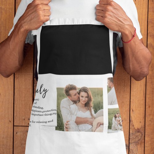 Collage Couple Photo  Romantic Husband Love Gift Apron