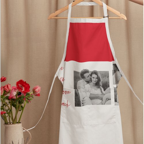 Collage Couple Photo  Romantic Quote Love You Apr Apron