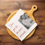Collage Couple Photo & Romantic Quote Love You Kit Kitchen Towel<br><div class="desc">Collage Couple Photo & Romantic Quote Love You</div>