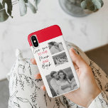 Collage Couple Photo & Romantic Quote To The Moon iPhone XS Case<br><div class="desc">Collage Couple Photo & Romantic Quote To The Moon</div>
