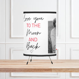Collage Couple Photo &amp; Romantic Quote To The Moon Tripod Lamp