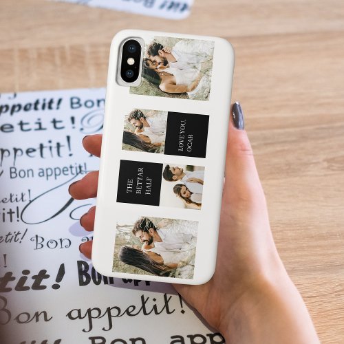 Collage  Couple Photo  Valentine Gift iPhone XS Case