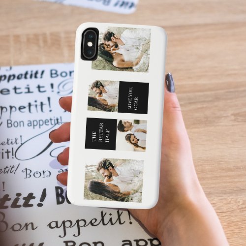 Collage  Couple Photo  Valentine Gift iPhone XS Max Case