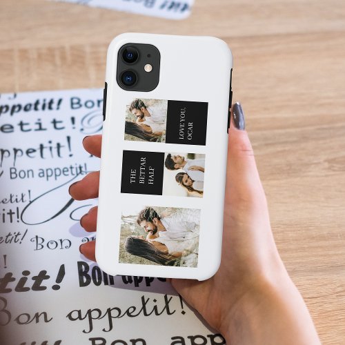 Collage  Couple Photo  Valentine Gift iPhone 11 Case