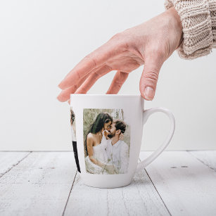 Collage  Couple Photo   Valentine Gift Latte Mug