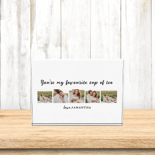 Collage Couple Photo & You Are My Cup Of Tea Quote