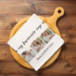 Collage Couple Photo & You Are My Cup Of Tea Quote Kitchen Towel<br><div class="desc">Collage Couple Photo & You Are My Cup Of Tea Quote</div>