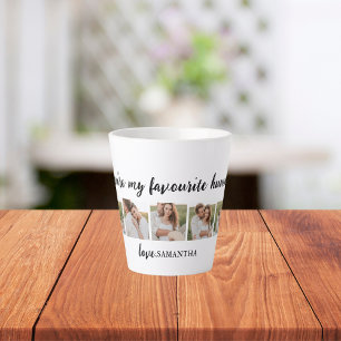 Collage Couple Photo & You Are My Favorite Human Latte Mug