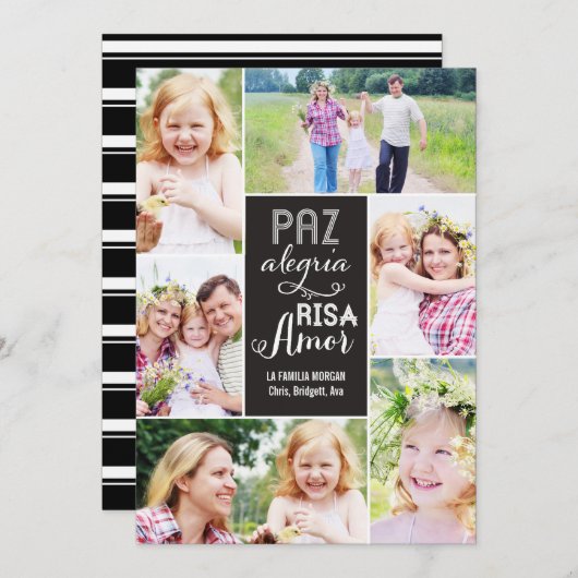 Collage desea día de tarjeta con foto (Front/Back)