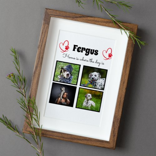  Collage _ dog photo customized memory Plaque