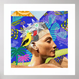 collage egypte modern artistic colorful Poster