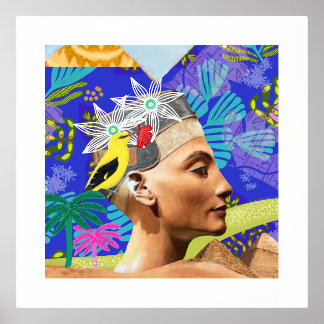 collage egypte modern artistic colorful Poster