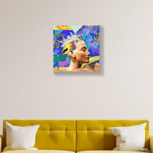 collage egypte modern artistic colorful Poster Wood Photo Tile