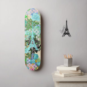 Collage & Eiffel Tower Skateboard