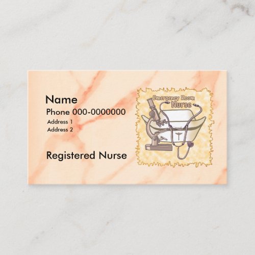 Collage ER Nurse  Business Card