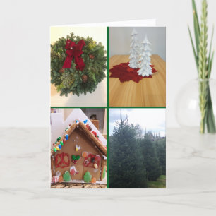 "Collage" Familiar Navideño. Spanish Card