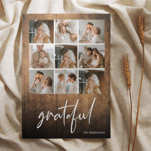 Collage Family Photo Grateful & Family Name