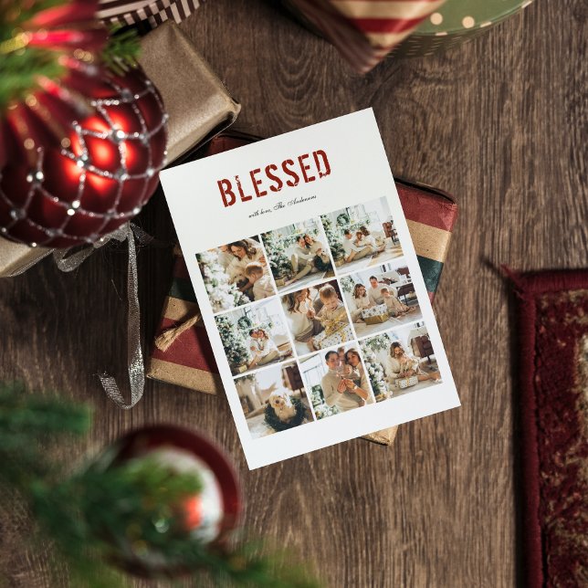  Collage Family Photo | Happy Holiday BLESSED (Creator Uploaded)