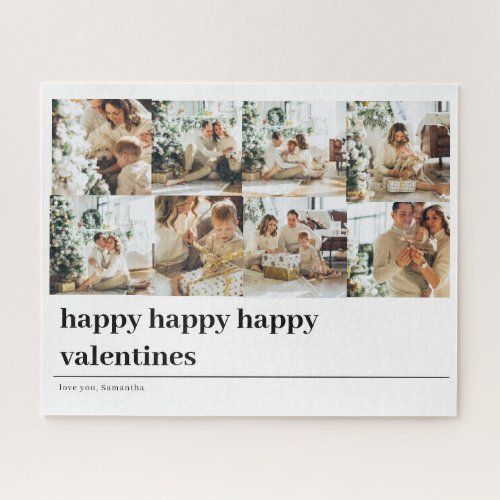 Collage Family Photo  Happy Valentines Jigsaw Puzzle
