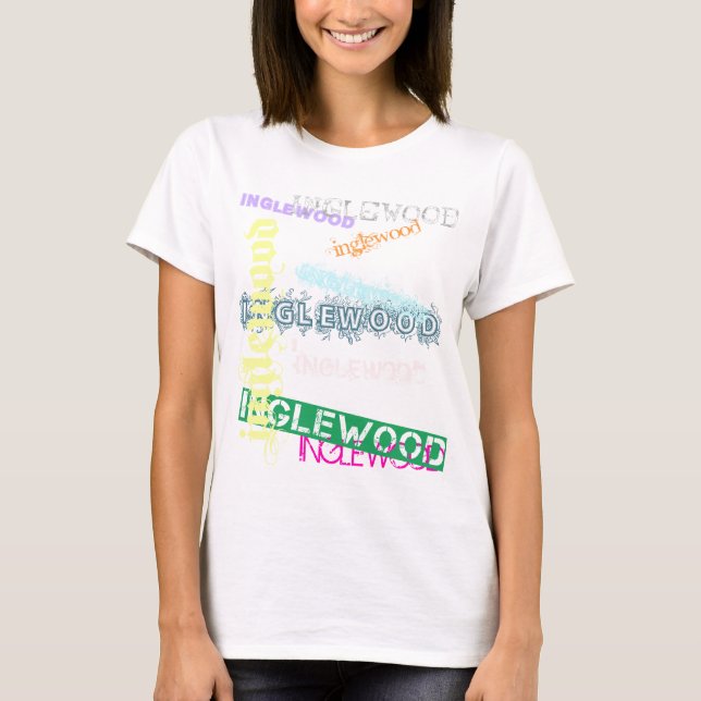 Collage Fitted Babydoll T-Shirt (Front)