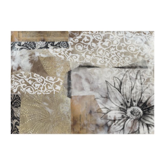 Collage Fleur II Acrylic Print (Front)