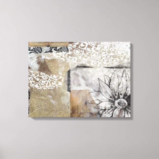 Collage Fleur II Canvas Print (Front)