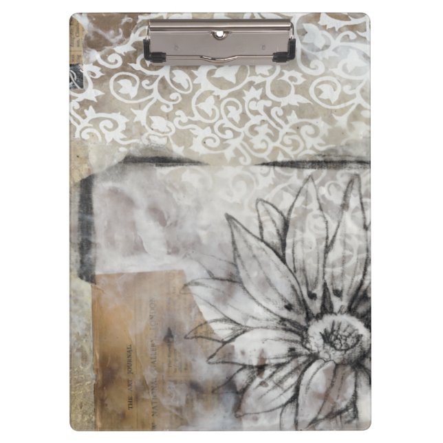 Collage Fleur II Clipboard (Front)