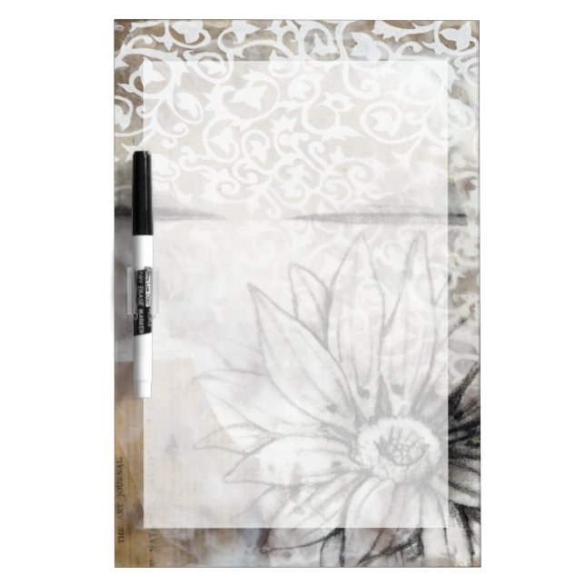 Collage Fleur II Dry-Erase Board (Front)