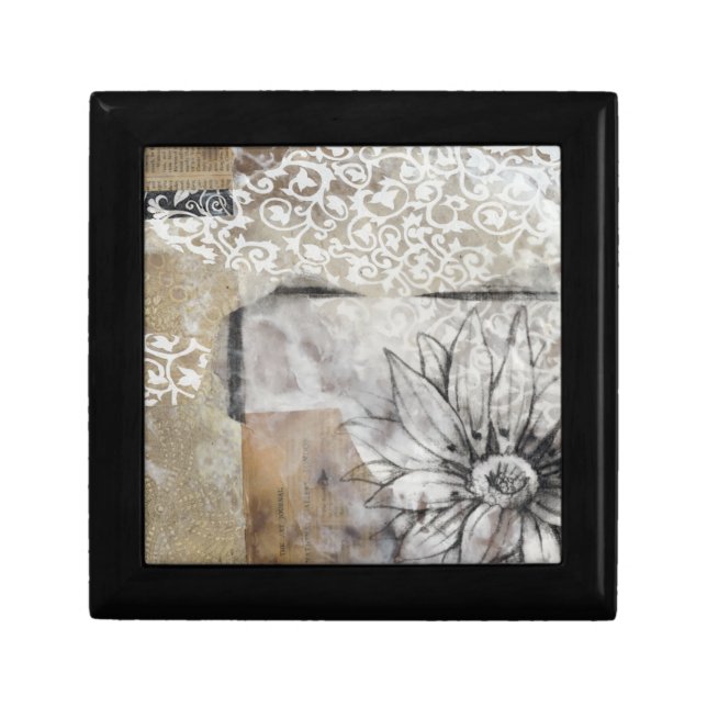 Collage Fleur II Jewelry Box (Front)