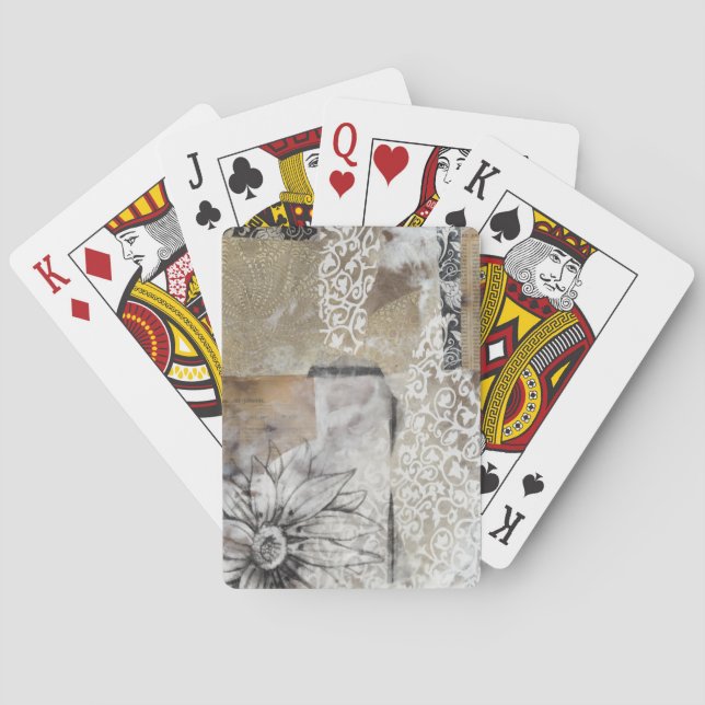 Collage Fleur II Poker Cards (Back)
