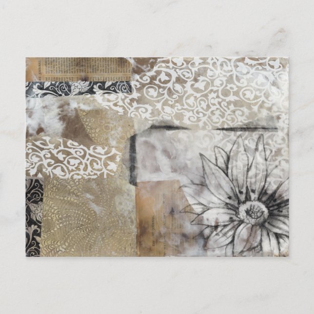 Collage Fleur II Postcard (Front)