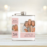 Collage Friend Photos | Happy Birthday Gift Flask<br><div class="desc">Collage Friend Photos | Happy Birthday Gift.Make your friend's birthday extra special with this custom-made gift featuring a collage of your favorite moments together! This personalized pink-themed birthday gift is available exclusively on Zazzle,  and it's the perfect way to show your friend how much they mean to you.</div>