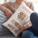 Collage Friend Photos | Happy Birthday Gift Lumbar Pillow<br><div class="desc">Collage Friend Photos | Happy Birthday Gift.Make your friend's birthday extra special with this custom-made gift featuring a collage of your favorite moments together! This personalized pink-themed birthday gift is available exclusively on Zazzle,  and it's the perfect way to show your friend how much they mean to you.</div>