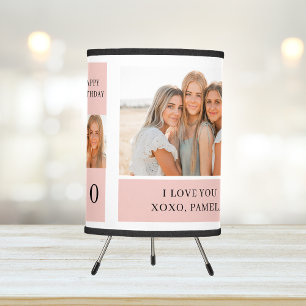 Collage Friend Photos   Happy Birthday Gift Tripod Lamp