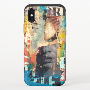 Collage Head iPhone X Slider Case