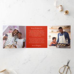 Collage Holiday Photo Tri-Fold Card