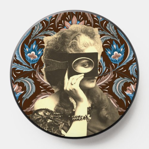 Collage Masked Lady Countess Castiglione PopSocket