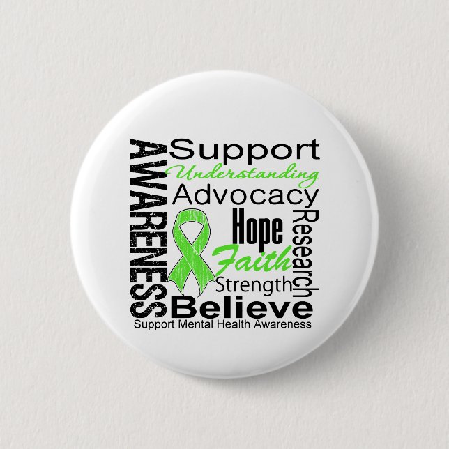 Collage - Mental Health Awareness Button (Front)