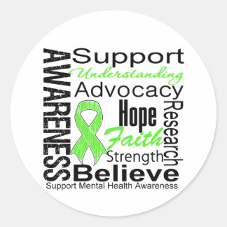 Collage - Mental Health Awareness Classic Round Sticker